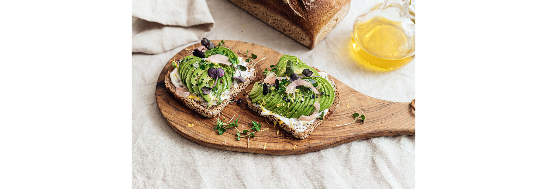 Recipe: Avocado Toast with Microgreens & Pickled Shallots
