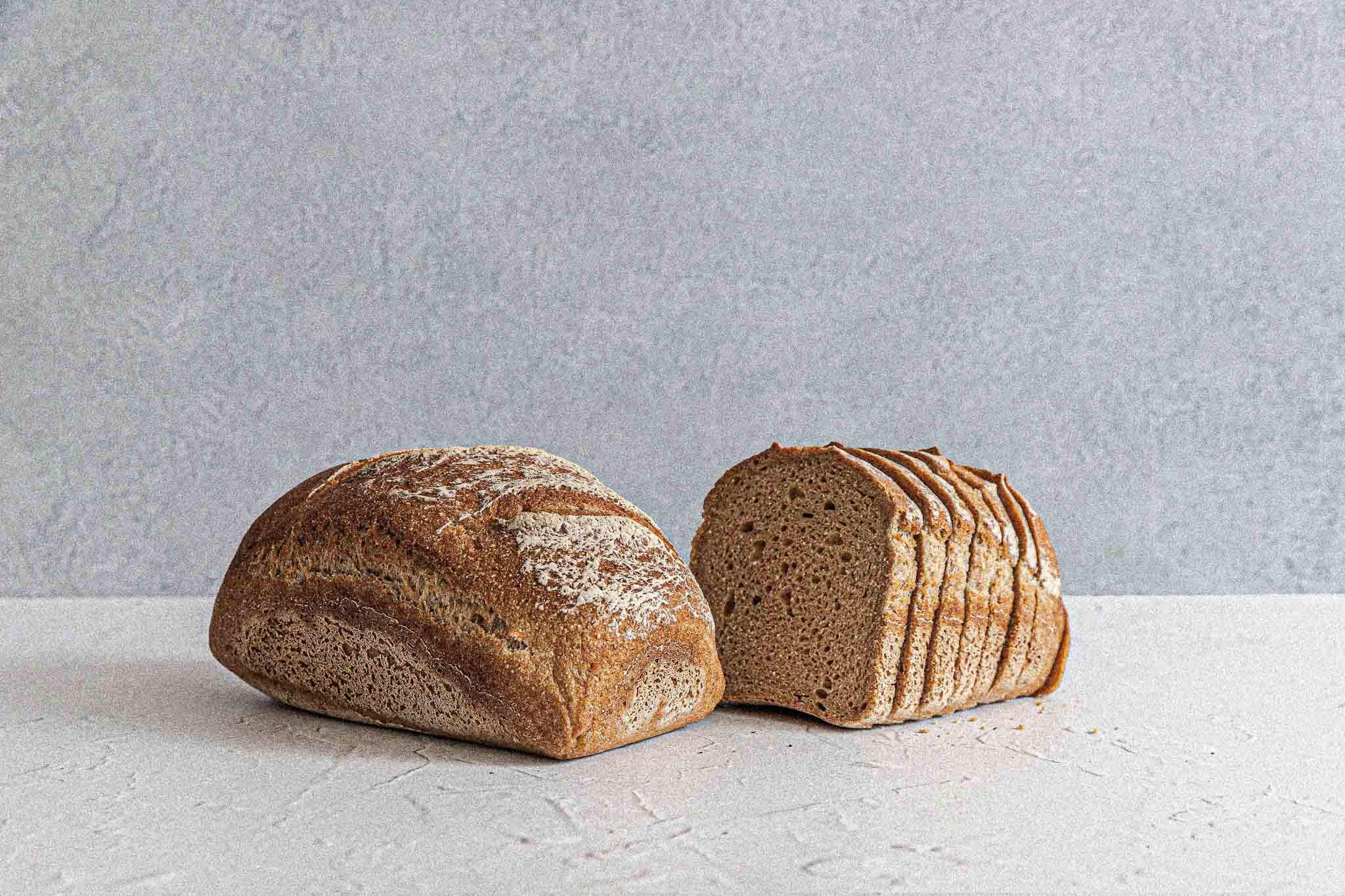 Gluten Free Sourdough Bread thinly sliced