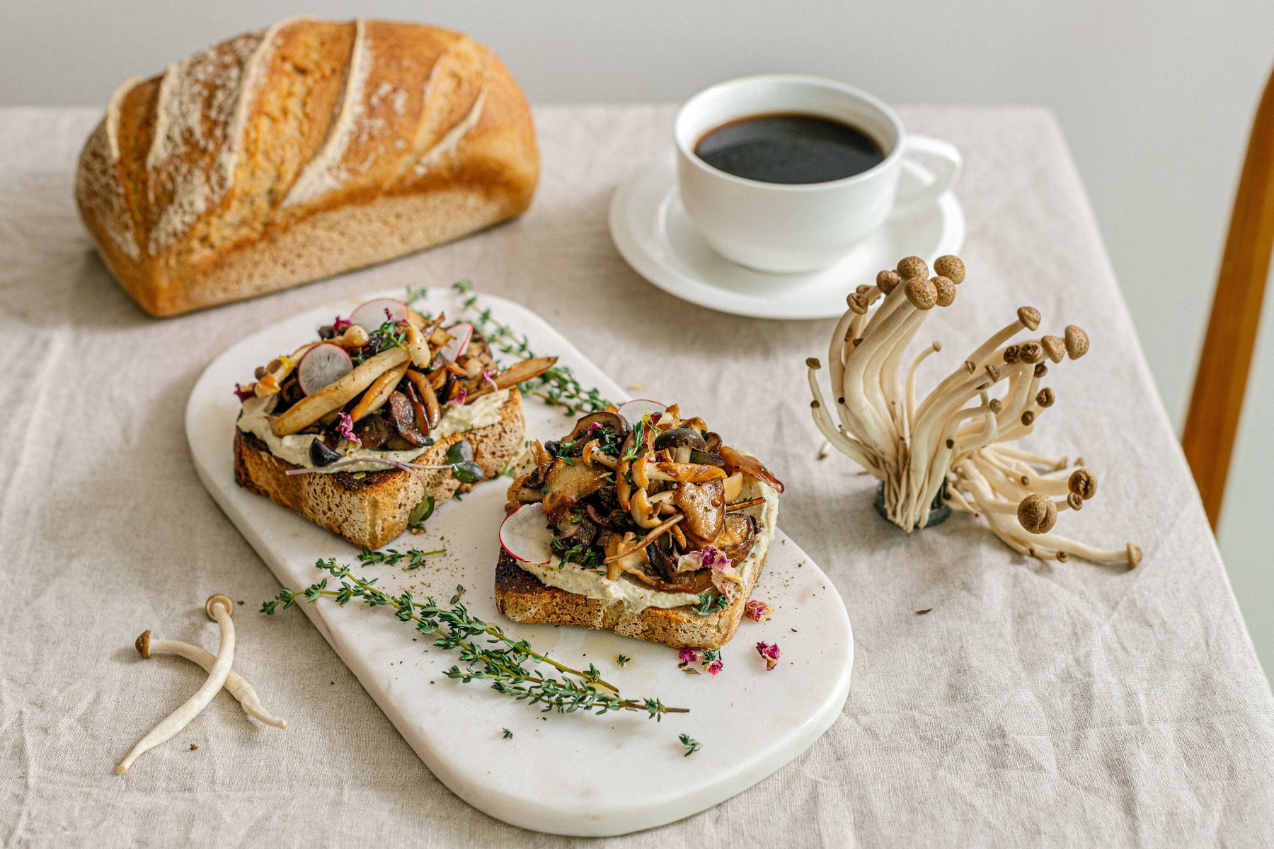 Recipe: Wild Mushroom & Cashew Cheese Toast