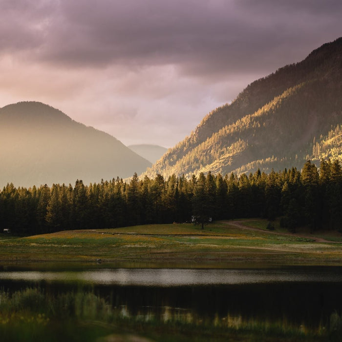 Peaceful natural landscape symbolizing sustainability and Earth Day environmental efforts by Alkeme