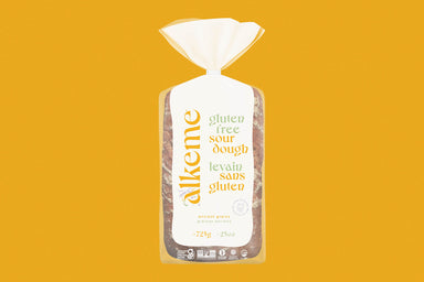 alkeme's gluten free ancient grains loaf packaging