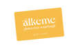 an image of a virtual gift card with alkeme's logo and the tagline "gluten free sourdough" 